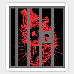 Heart Prisoner Sticker